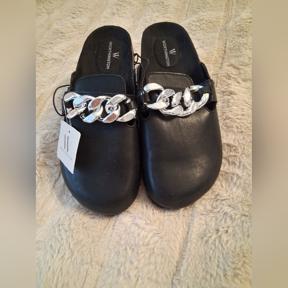 Women's Black Mules Size 6